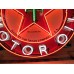 New Texaco Gasoline Motor Oils Porcelain Neon Sign - 48" Diameter
